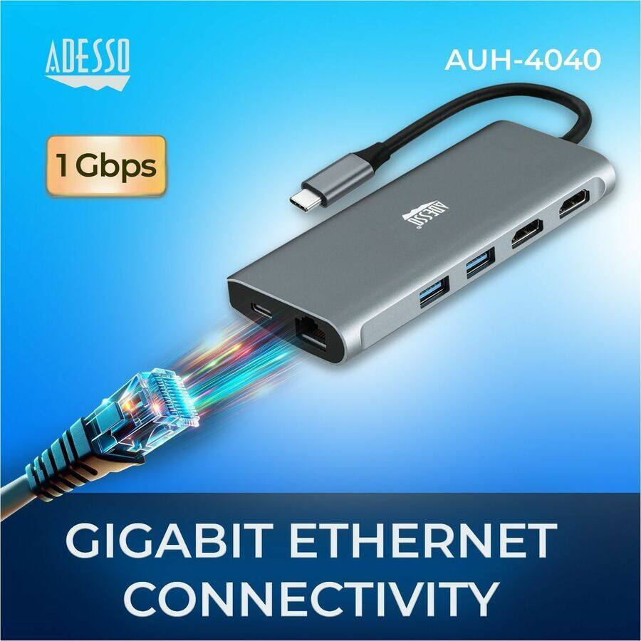 ADESSO AUH-4040  
1 Gbps  
GIGABIT ETHERNET CONNECTIVITY