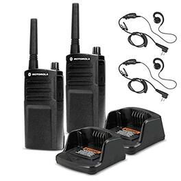 Motorola Solutions - 2 x Motorola RMU2040 On-Site 2-Way Radio (RMU2040) - 2 Pack With Mic Bundle - Black