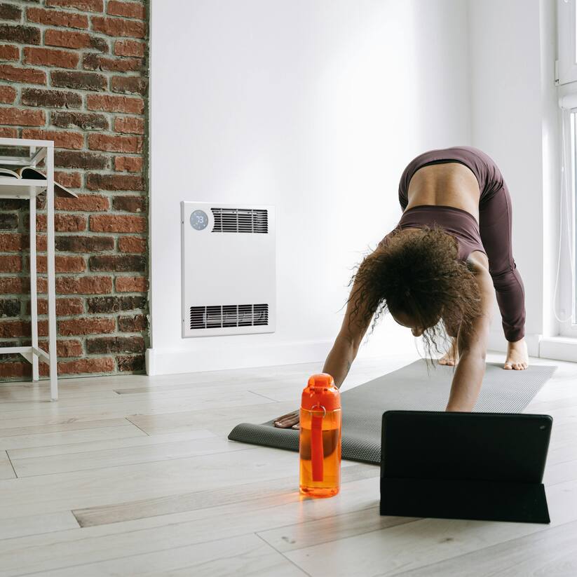 Alt View 2. Heat Storm - 3000 Watt Electric In-Wall Heater with WIFI - White.