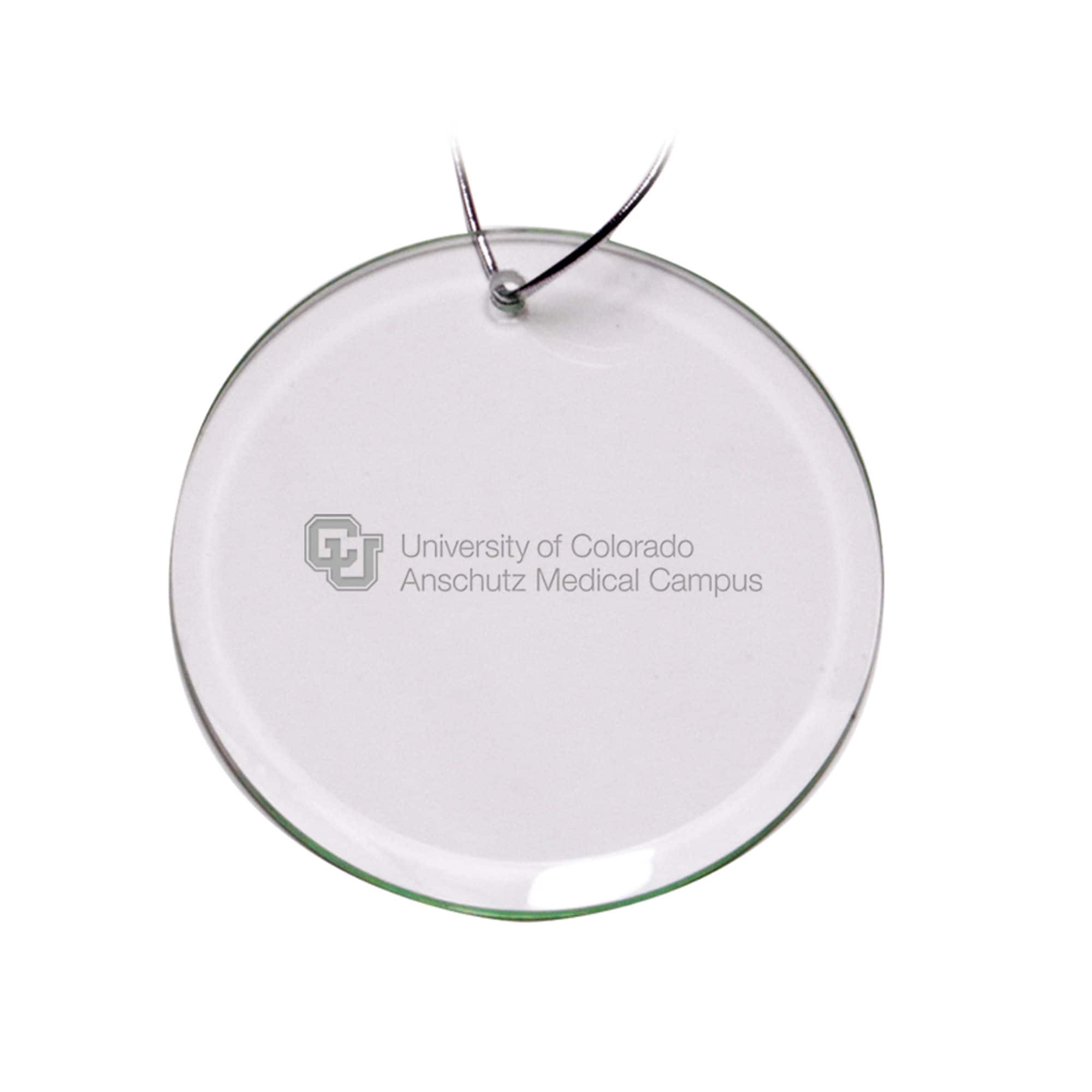 Jardine - Colorado Anschutz Medical Campus Team Logo 3'' Round Glass Ornament - Multicolor