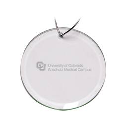 Jardine - Colorado Anschutz Medical Campus Team Logo 3'' Round Glass Ornament - Multicolor