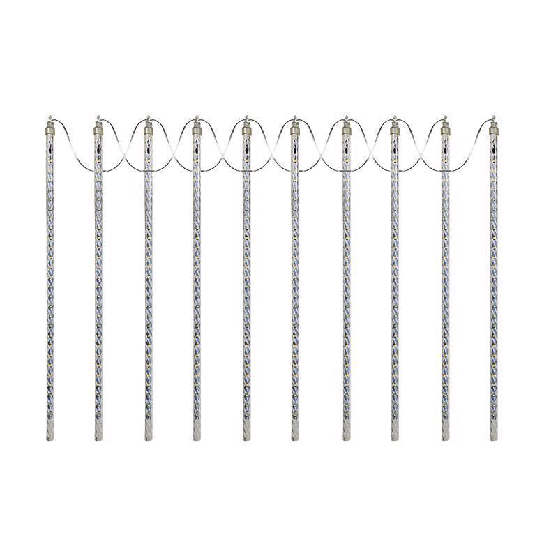 Angle. Alpine - Alpine LED Warm White 54 ct Icicle Light String 9 ft..