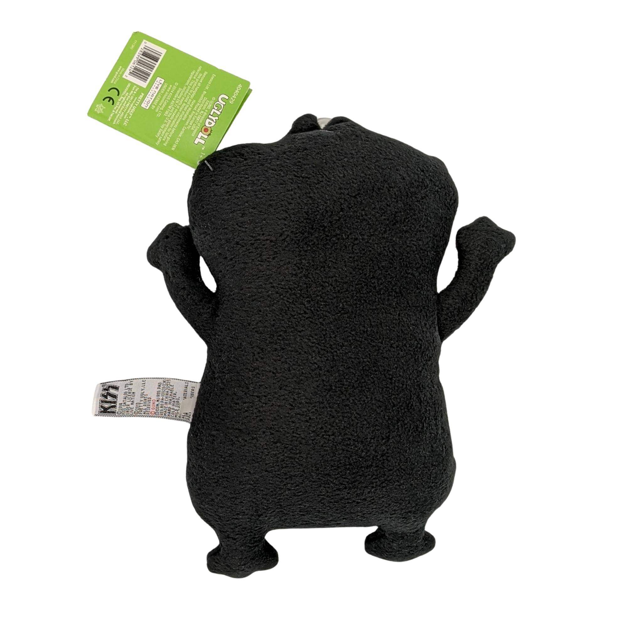 Sure, here is the corrected and grouped text from the image:

**Green Tag:**
- CE
- UGLYDOLL
- (Other text is too small to read clearly)

**White Tag:**
- KIKI
- (Other text is too small to read clearly)

**Additional Text:**
- I I I . CE | m_ PTT I I ! I I kOA u" a  2T : UGLYDOLL . - 7 F KISS FIA RORE

This text appears to be a mix of random characters and words, possibly from a different source or a creative design element.