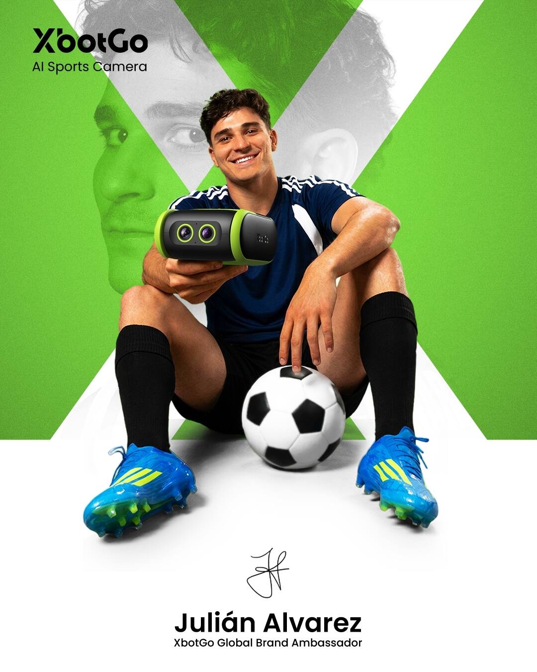XootGo AI Sports Camera  
Julian Alvarez  
XbotGo Global Brand Ambassador
