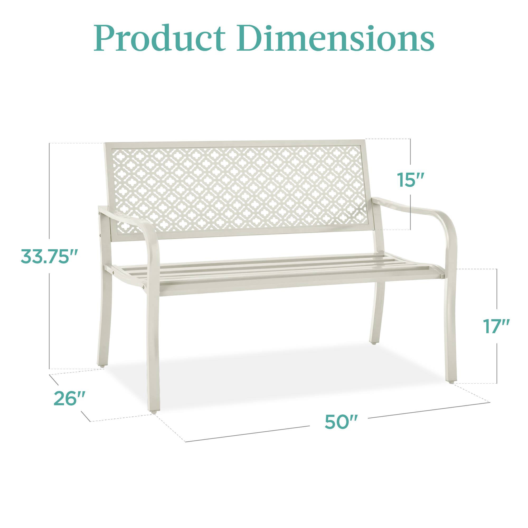 Product Dimensions  
50" x 33.75" x 17" x 26" x 15"