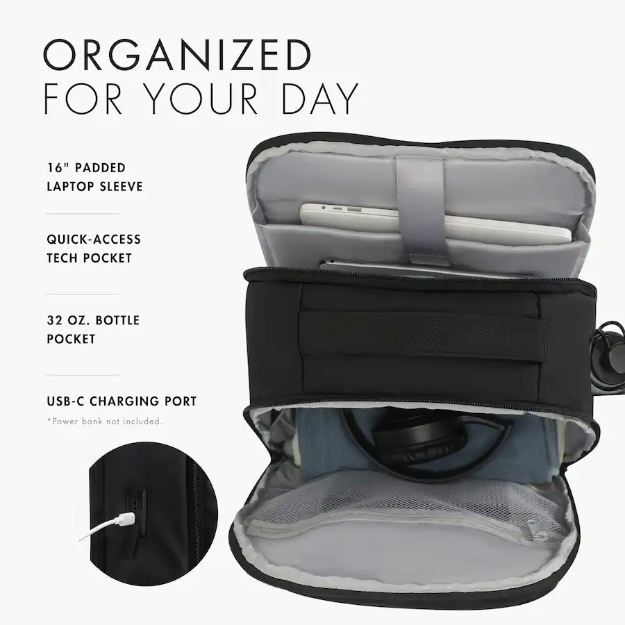 Jet Block Color Hynes Eagle Workday Laptop Backpack Jet Black - Best Buy