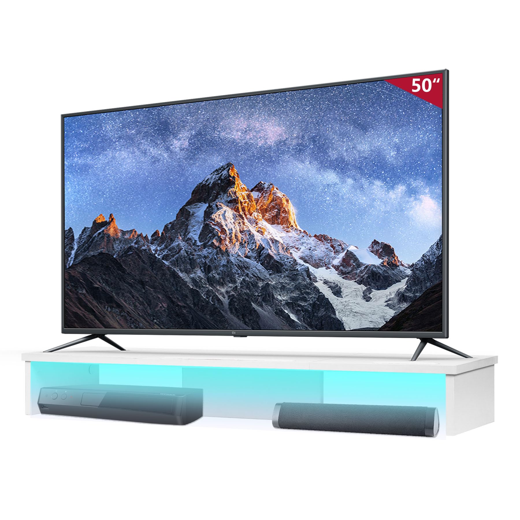 42.4" White with Lights