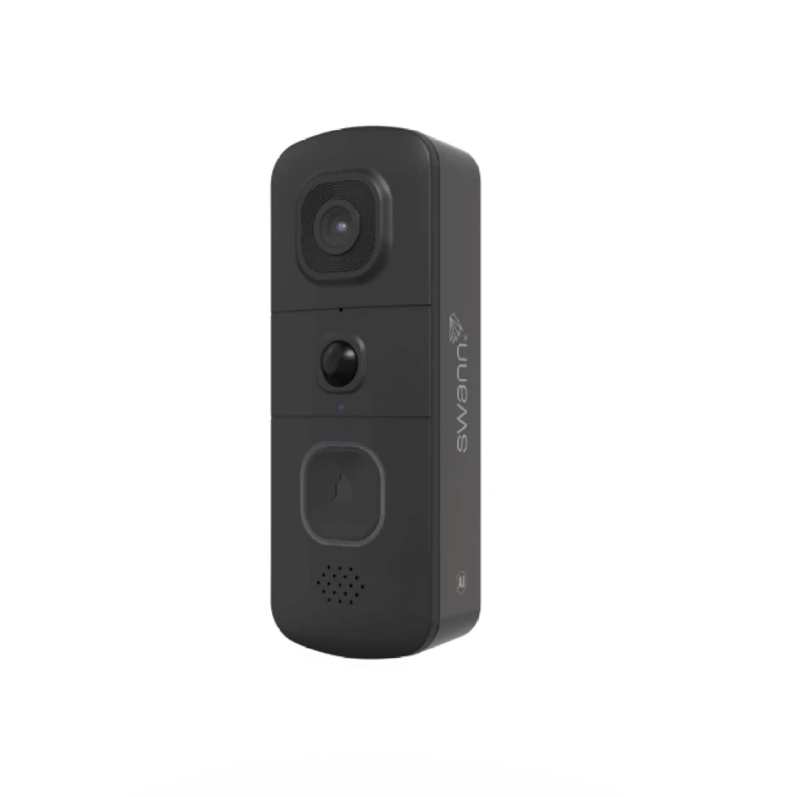 Swann - EVO Wi-Fi Video Doorbell, Wired or Wire-Free, Motion Detection, Night Vision, 2-Way Talk - Black
