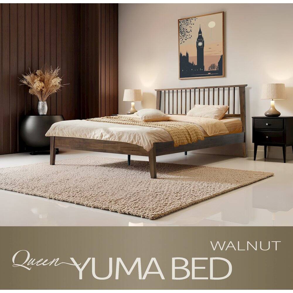 WALNUT Queen YUMA BED