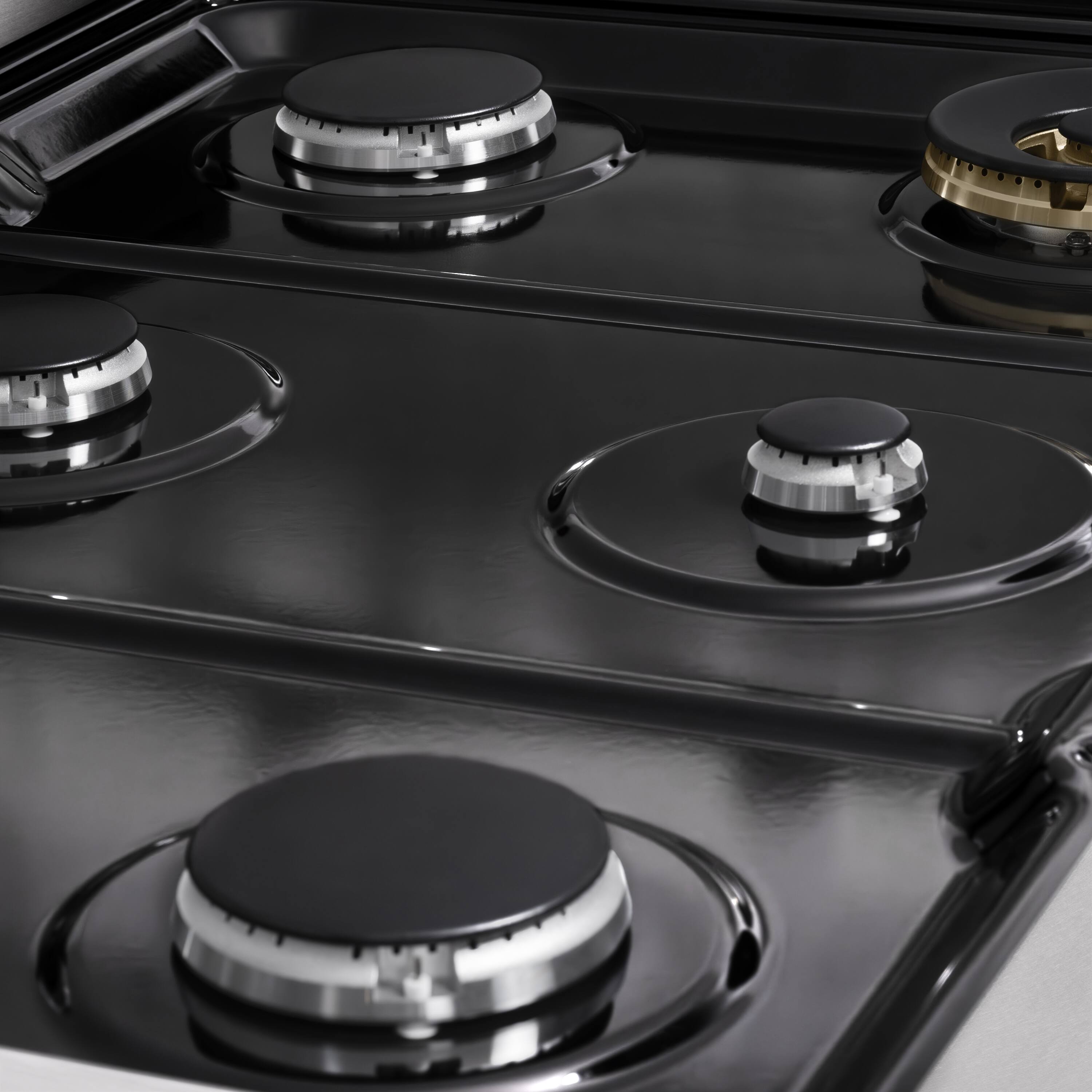 Alt View 12. ZLINE - 36 in. 5.2 cu. ft. Marino Dual Fuel Freestanding Range with 6 Gas Burners and Convection Oven in Satin Stainless Steel - Satin Stainless Steel.