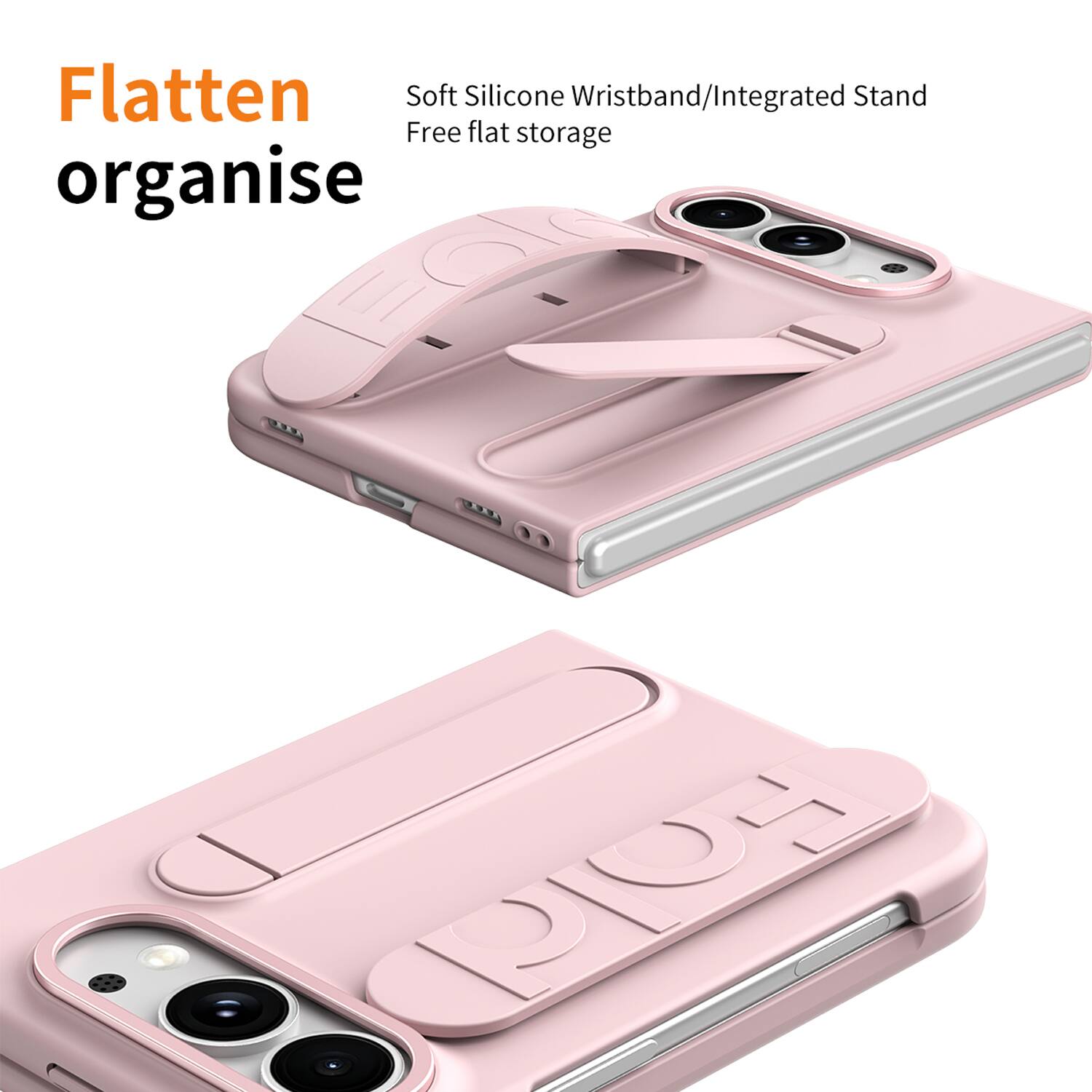Flatten Soft Silicone Wristband/Integrated Stand Free flat storage organise