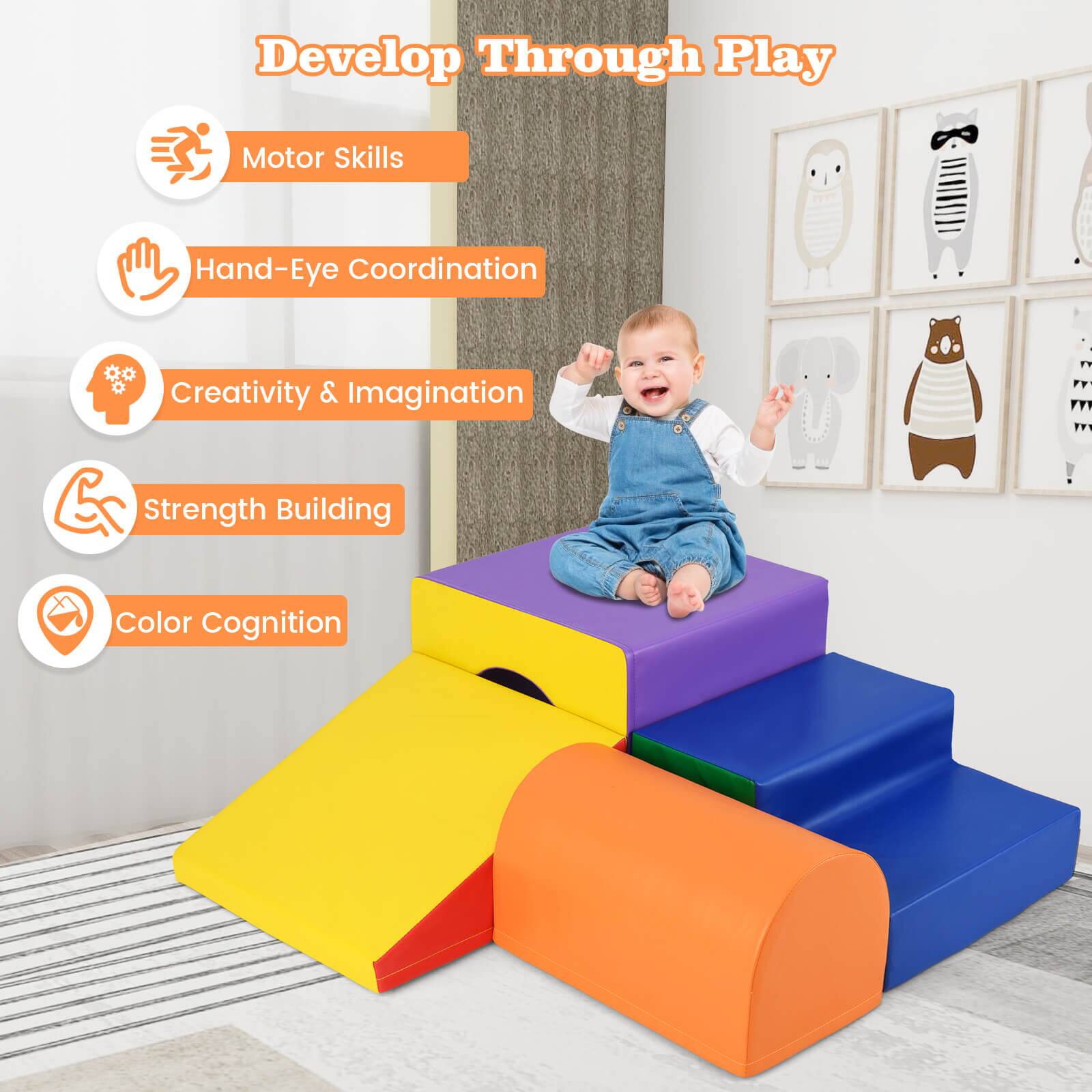 Develop Through Play

- Motor Skills
- Hand-Eye Coordination
- Creativity & Imagination
- Strength Building
- Color Cognition