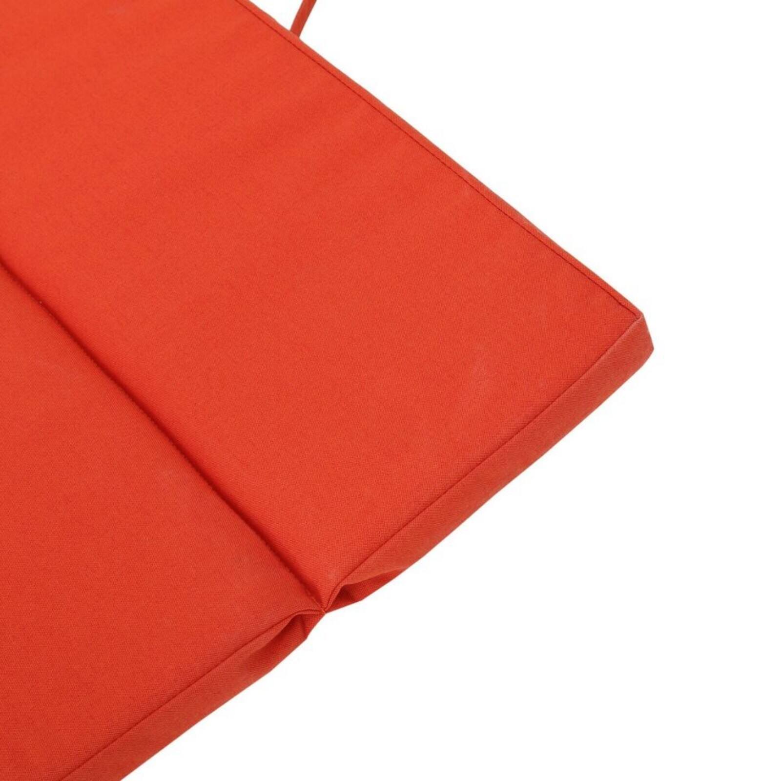 Alt View 5. Ecooso - 2PCS Outdoor Chaise Lounge Cushion，Water-Resistant，100% Polyester Fabric, No Assembly Required(Without Chaise Lounge) - Orange.
