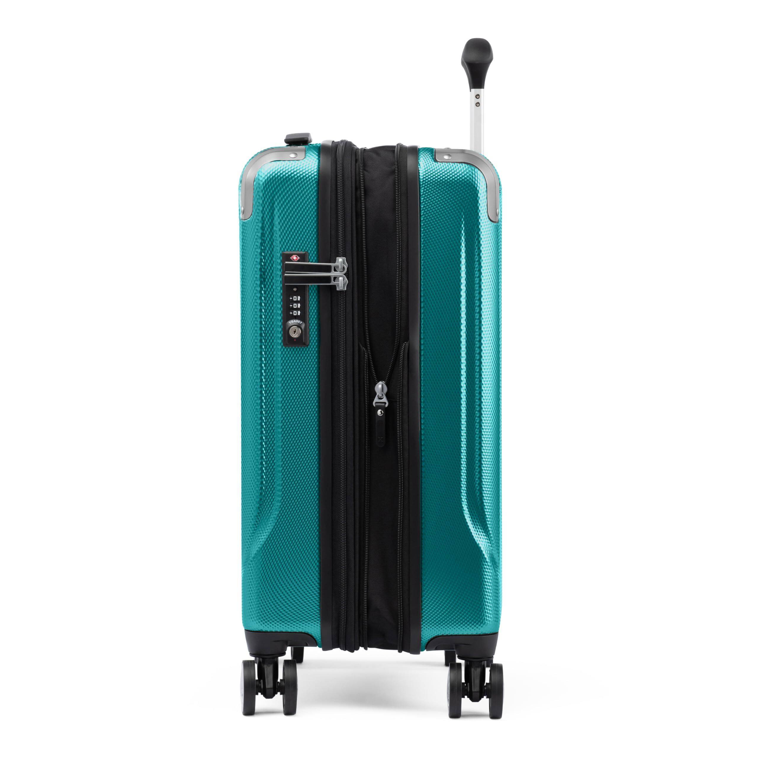 Left. Travelpro - Travelpro Pathways 3 Hardside Expandable Luggage, 8 Spinner Wheels - Kayak Teal.