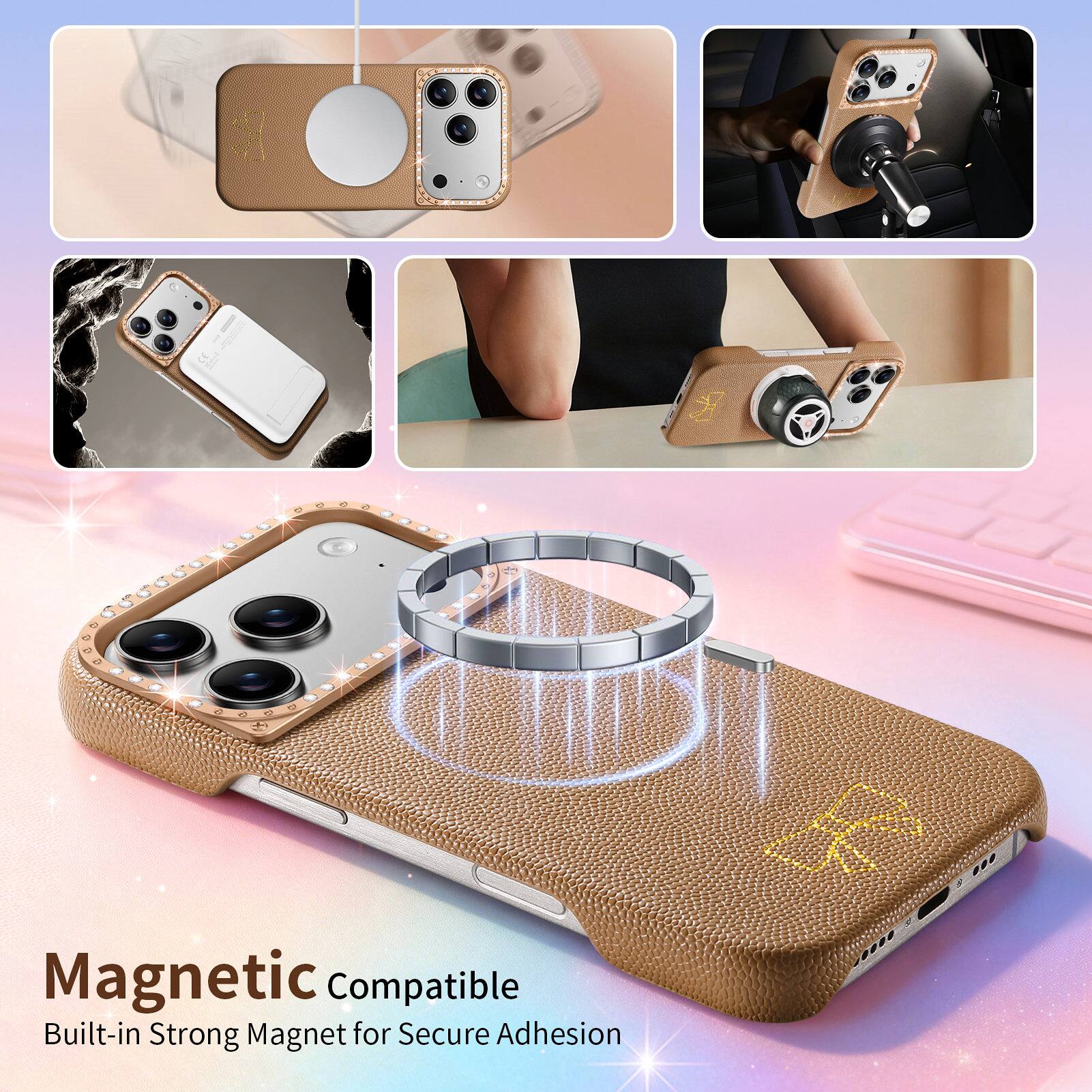 Magnetic Compatible  
Built-in Strong Magnet for Secure Adhesion