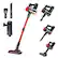 Front. Sweet - Cordless Vacuum Cleaner, Lightweight Pet Stick Vacuum Household Anti-tangling and LED Light - Black Red.