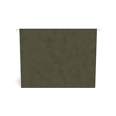 Alt View 2. Staples - Staples Reinforced Box-Bottom Hanging File Folders, 3" Expansion, 1/5-Cut Tab, Letter Size, Standard Green, 25/Box - Standard Green.