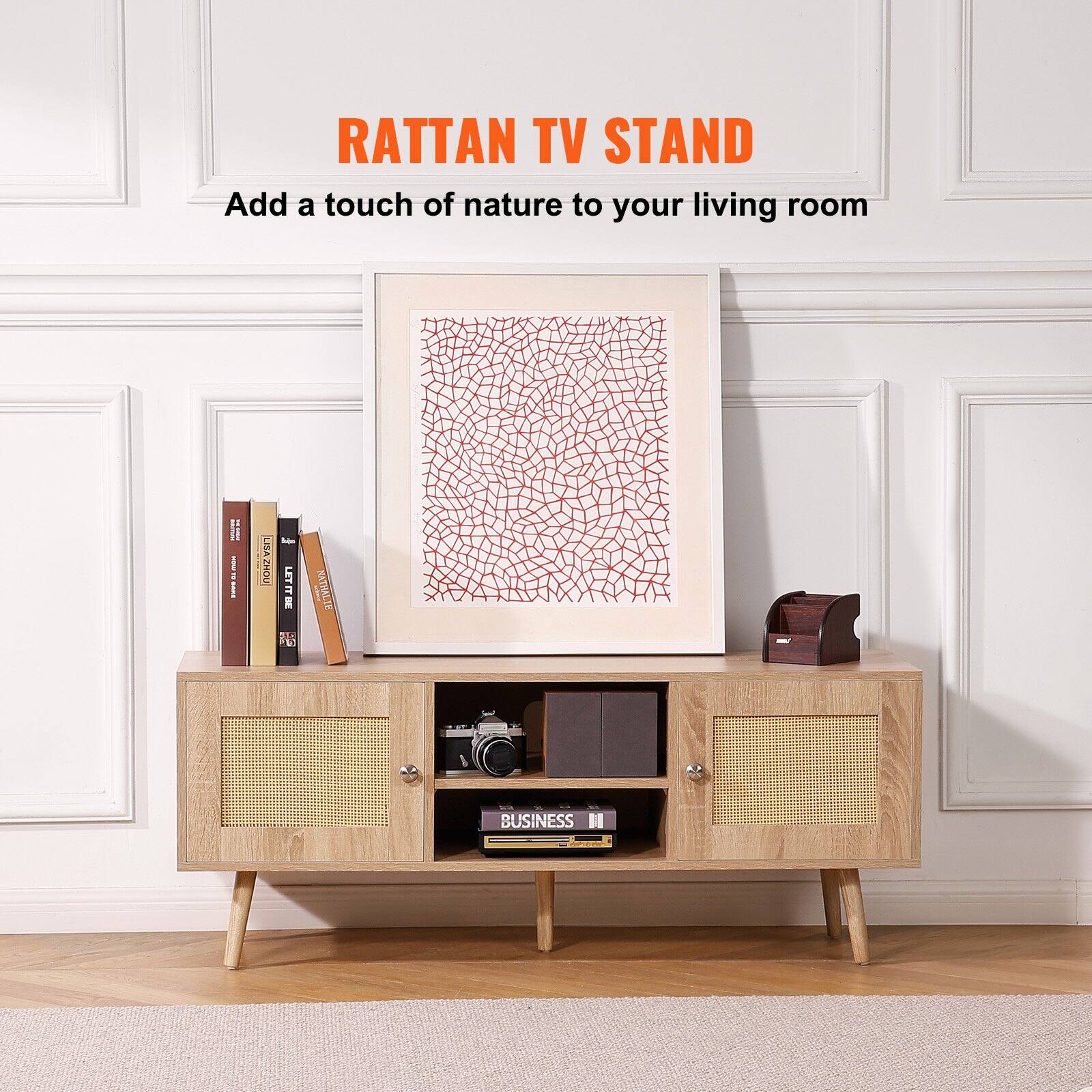 RATTAN TV STAND  
Add a touch of nature to your living room