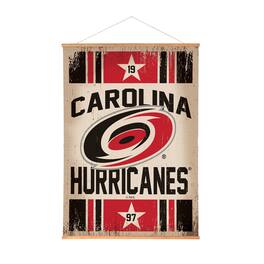 Evergreen Enterprises - Carolina Hurricanes 36" x 54" Large Canvas Wall Art Tapestry with Wood Frame - Multicolor