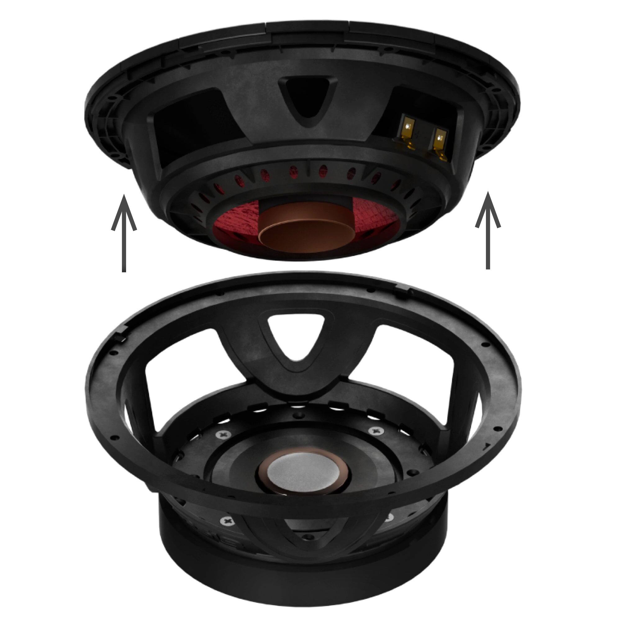 Alt View 3. DS18 Audio - PROJECT360 8" Loudspeaker, 300W RMS 8-Ohm.