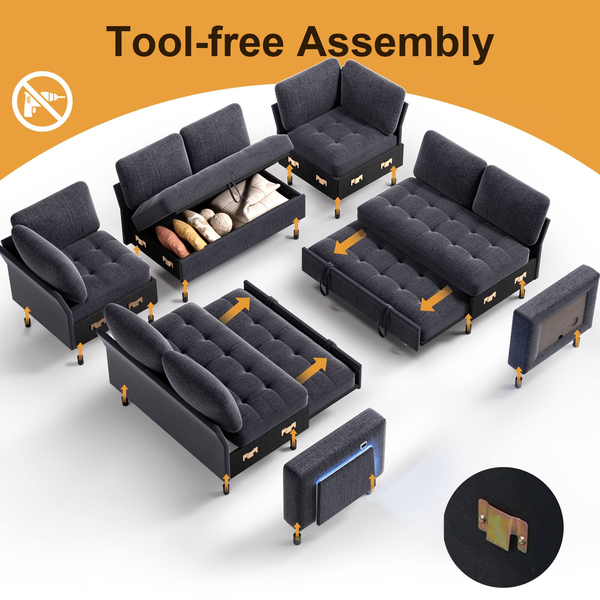 Tool-free Assembly
