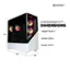 CYBERPOWERPC GMA5400BSTV17 DIMENSIONS (H) Height: 19.29 in (W) Width: 9.25 in (D) Depth: 18.11 in