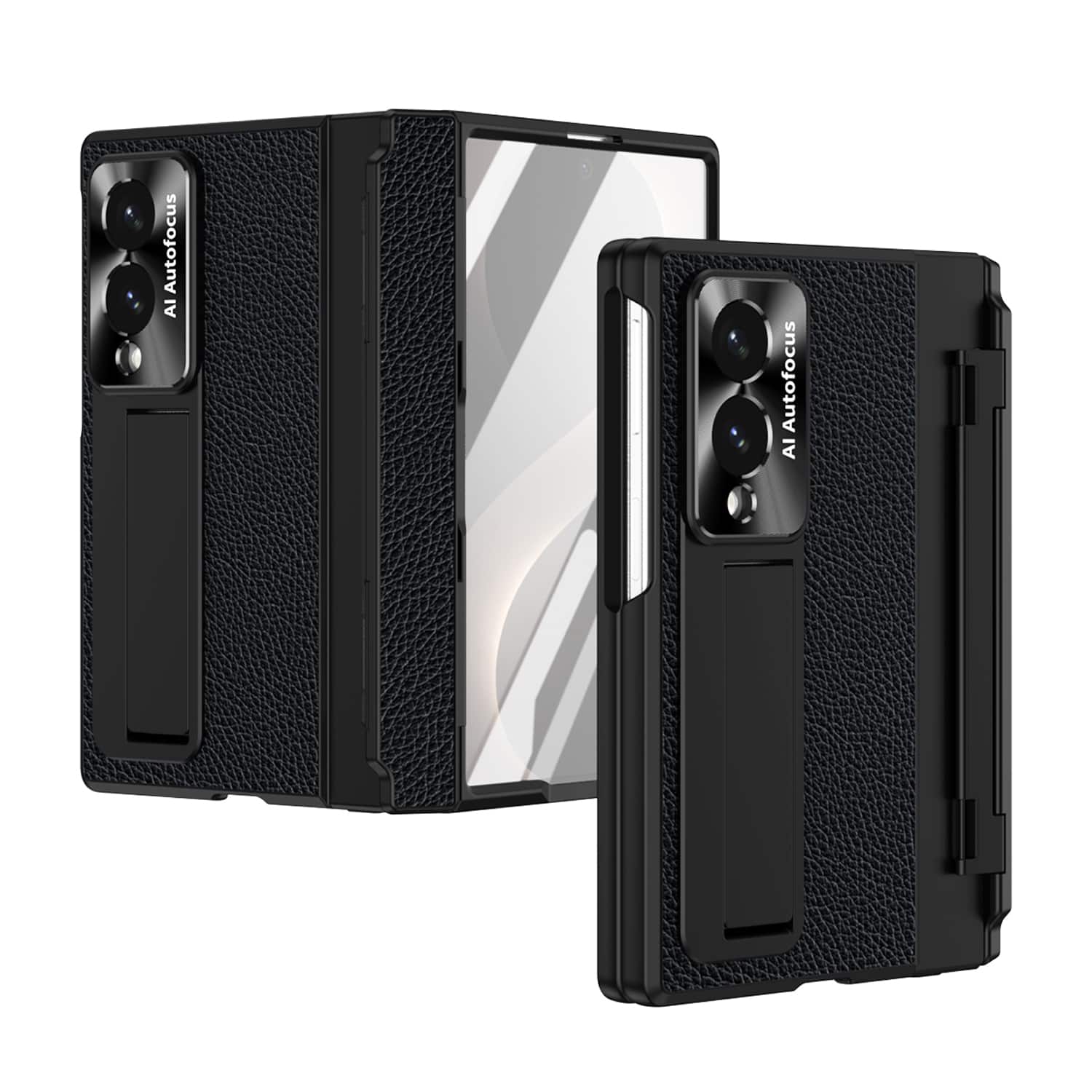 Dteck - Rugged Case for Samsung Galaxy Z Fold8 with Screen Protector & Stand, Shockproof Hard PC Cover with Hinge Protection - Black price history on PriceWatchPro