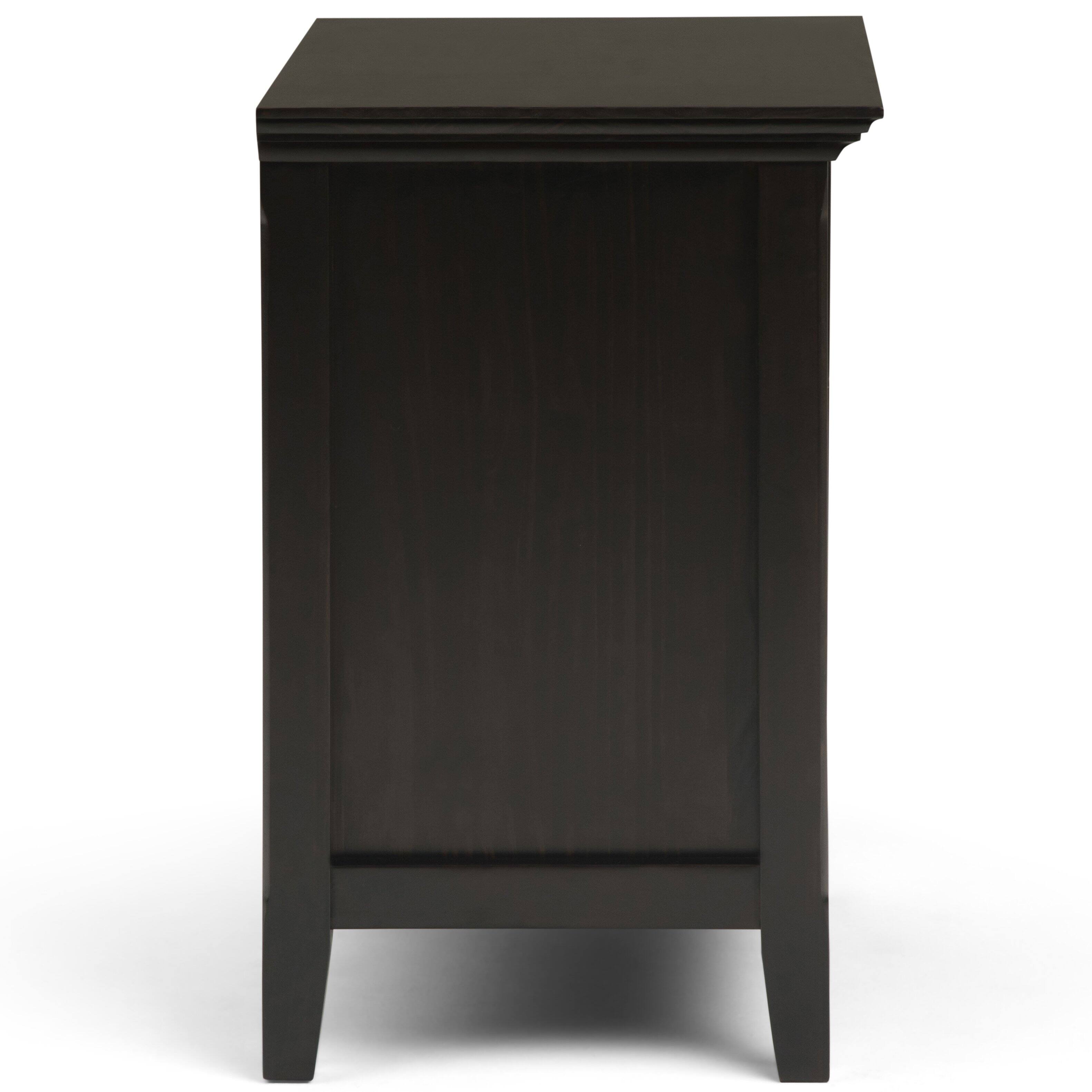 Alt View 1. Simpli Home - Amherst 24 inch Bedside Table (Set of 2) - Hickory Brown.