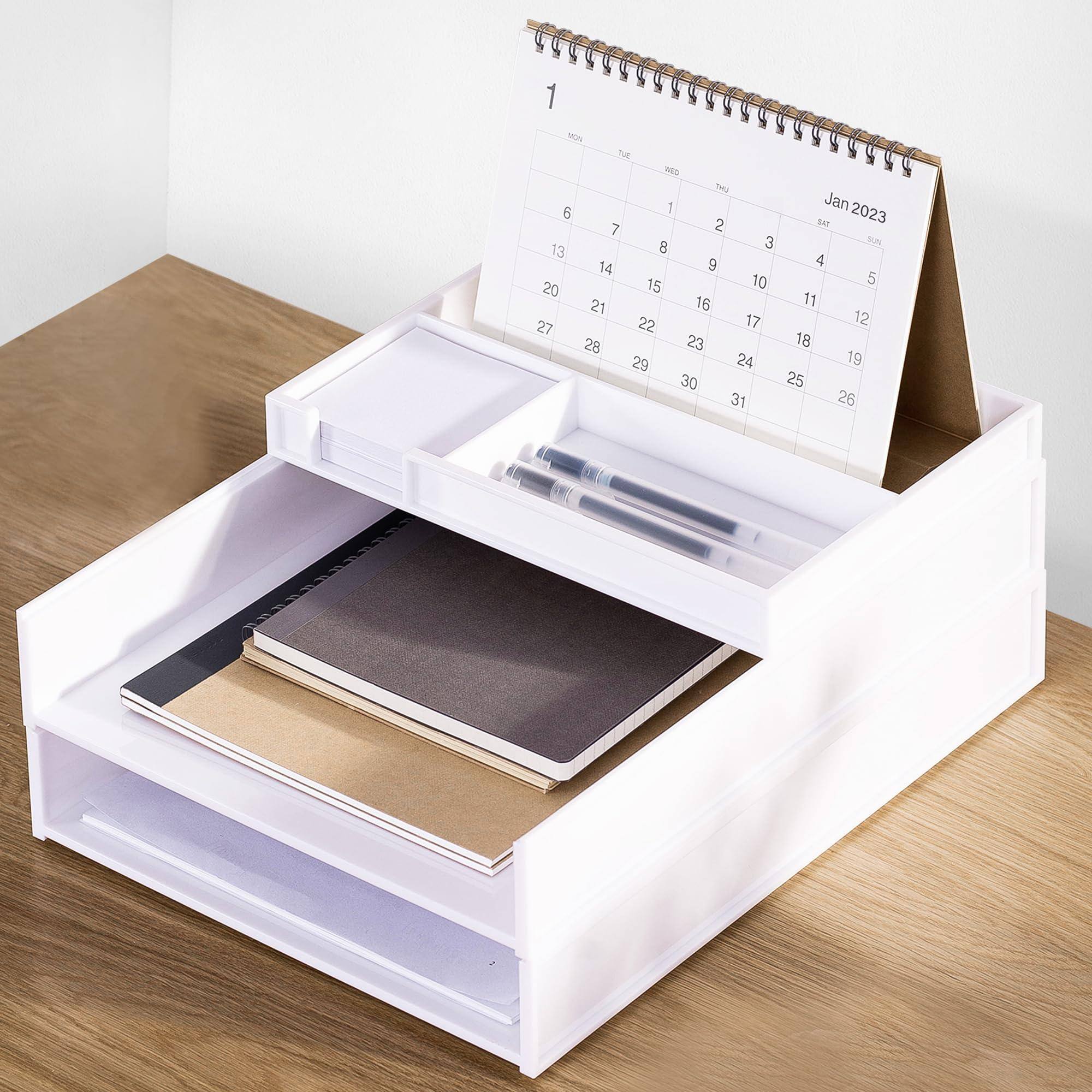 Dapper Styles 3 Tier Stackable Letter Tray Paper Organizer Desk For ...