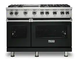 Viking - 6.1 Cu. Ft. 48"W. Professional 5 Series Freestanding Double Oven Gas Convection Range - Antique Bronze