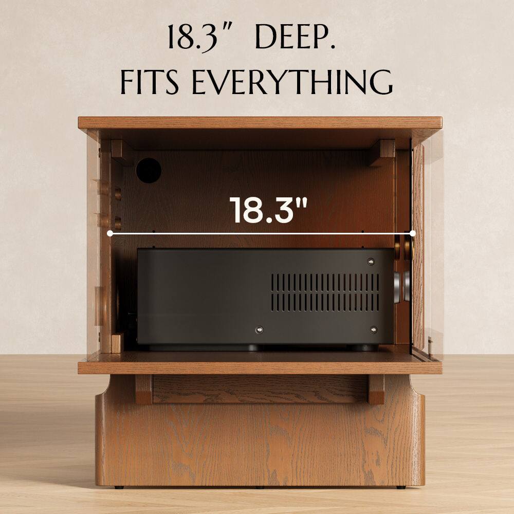 18.3" DEEP.  
FITS EVERYTHING