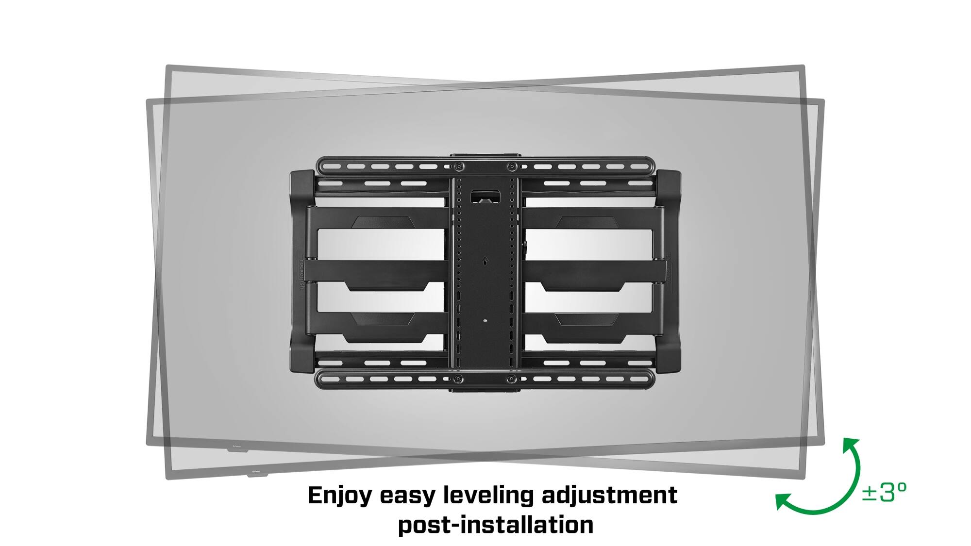 Enjoy easy leveling adjustment post-installation.