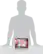 The image shows a man's shadow on a white background. Next to the shadow, there is a box that measures 9.0 inches by 22.9 centimeters. The box is likely a Pokemon product, as it is described as a "Pokemon box."