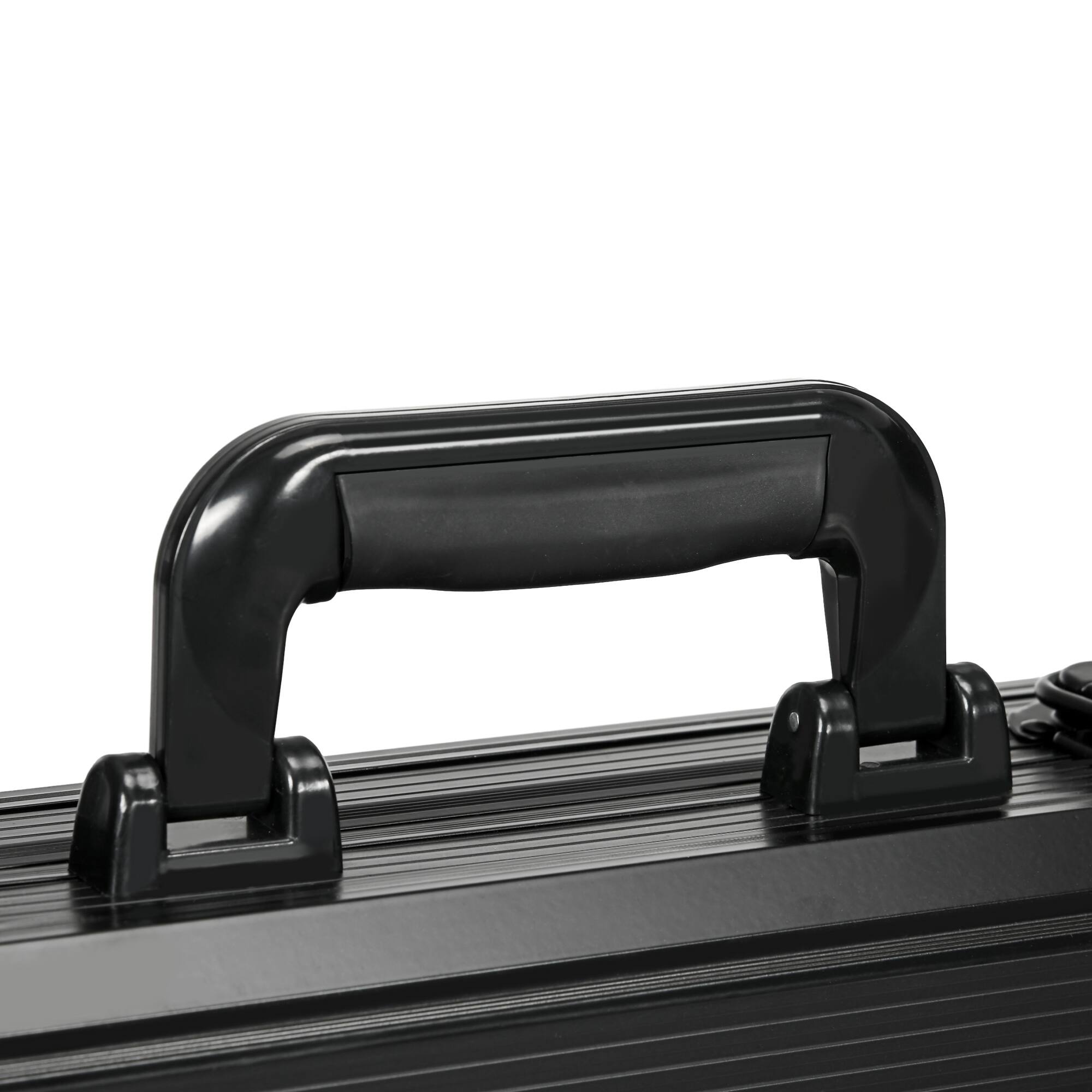 Alt View 8. Soozier - Poker Chip Set with 6 Denominations, 500 Chips, 14 Gram Clay, Casino Poker Chips with Aluminum Case.