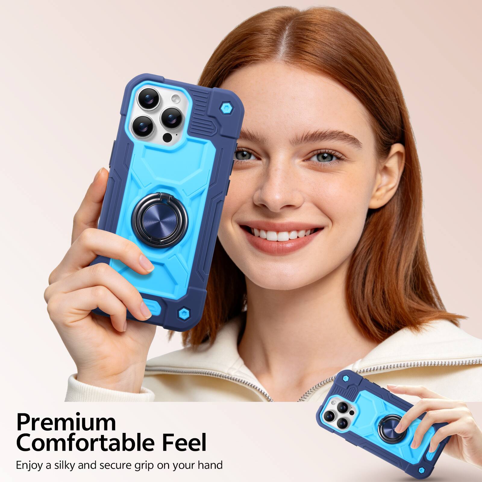 Premium Comfortable Feel  
Enjoy a silky and secure grip on your hand