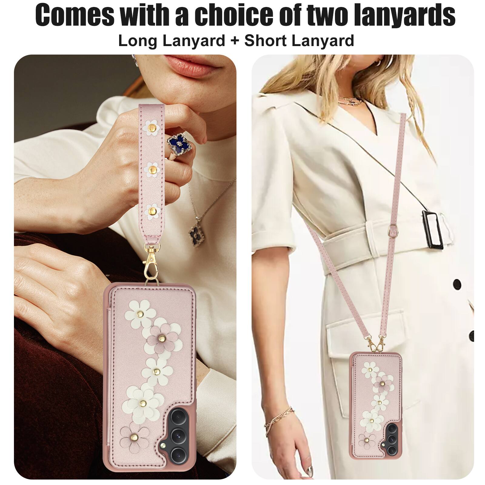 Comes with a choice of two lanyards  
Long Lanyard + Short Lanyard
