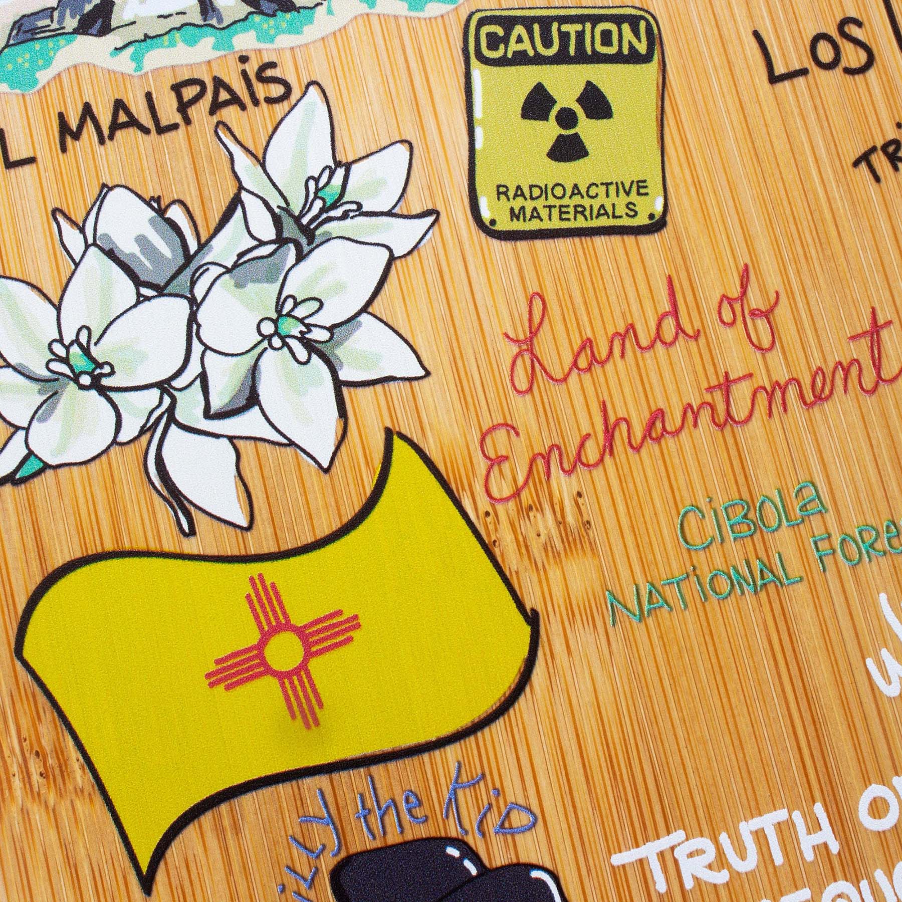 CAUTION RADIOACTIVE MATERIALS  
Land of Enchantment  
Cibola National Forest  
Los Malpais  
Truth or Consequences
