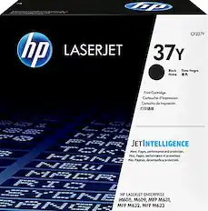 mp CF237Y hp LASERJET 37Y Block Tinto Negro Noire Print Cortridge Cartouche d'Impression Cartucho de Impresión JET INTELLIGENCE More Pages, performance and protection. Plus Pages, performance et protection MIs Páginas, desempeño y protección HP LASERJET ENTERPRISE M608, M609, MFP M631, MFP M632, MFP M633