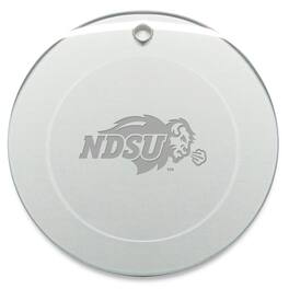 Jardine - NDSU Bison 3'' Glass Round Ornament - Multicolor