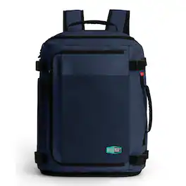 Bagsmart - Blast Pro 38L Travel Backpack, Expandable Carry-On Daypack with Laptop Sleeve for Travel, Business & Commuting - Shade Blue