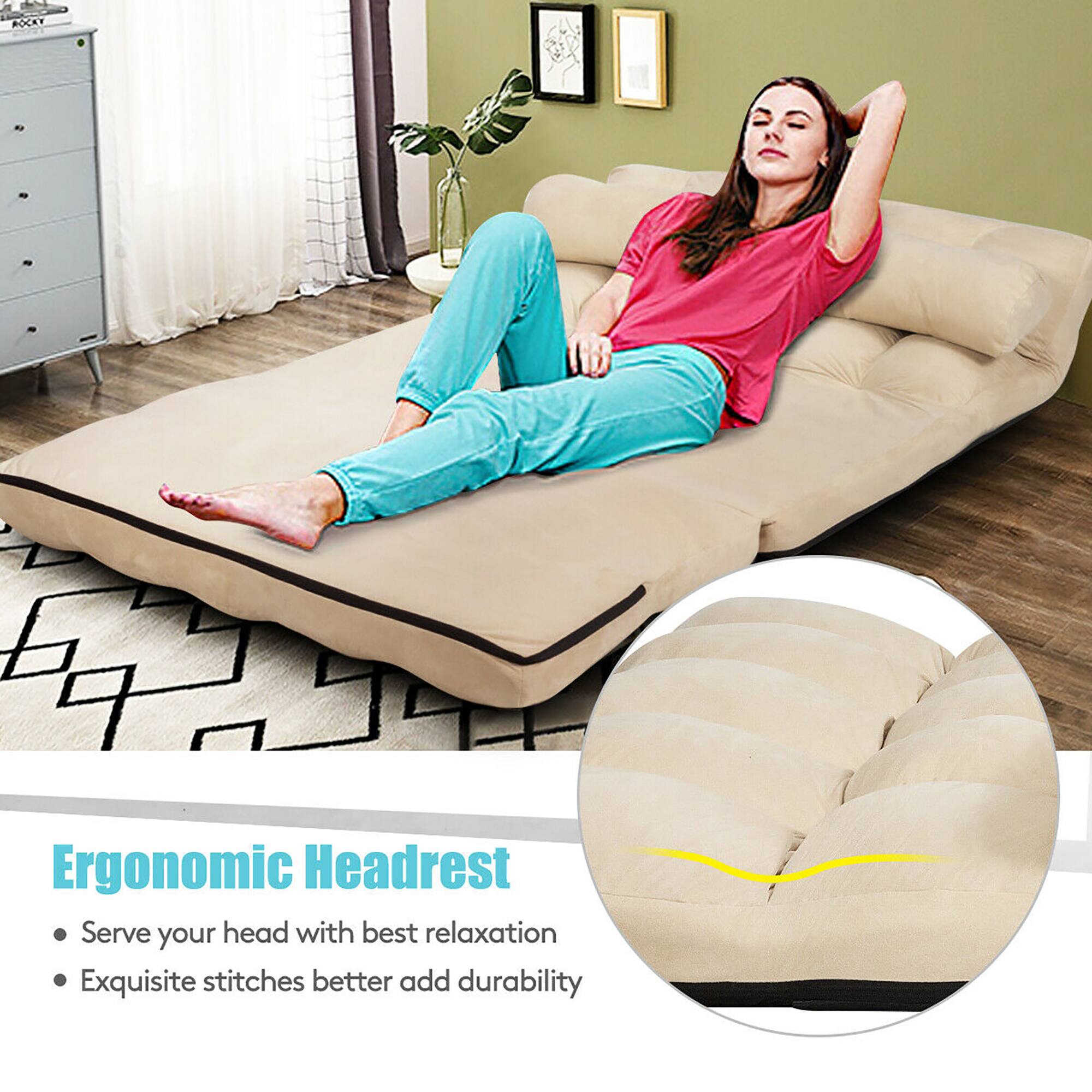 Ergonomic Headrest  
- Serve your head with best relaxation  
- Exquisite stitches better add durability