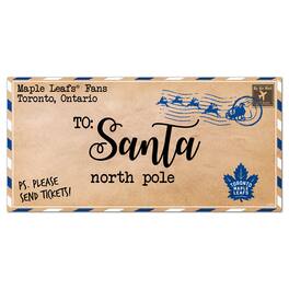 Fan Creations - Toronto Maple Leafs 6'' x 12'' Letter to Santa Sign - Multicolor