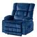 Alt View 9. Kadyn - Dual Motor Power Lift Recliner, Lay-Flat 180°, Kneading Massage & Heat, USB Ports - Blue.