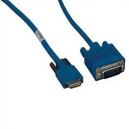 Sanoxy - 10ft Serial Cable 26-pin Male to DB15 Male (compatible with CAB-SS-X21MT) - Blue