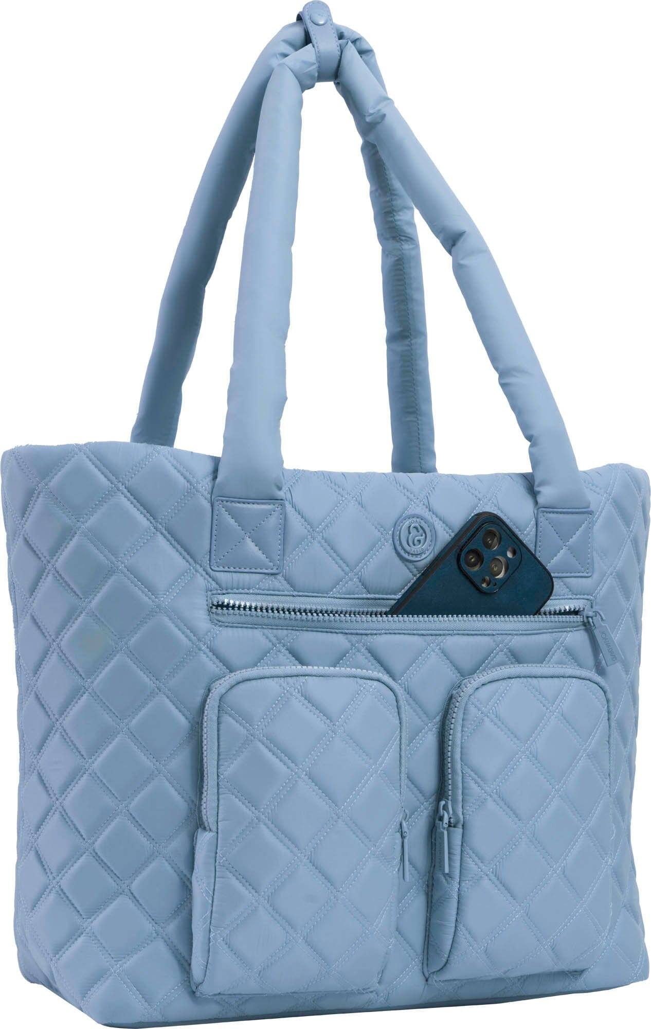 Joan & David 21 Inch Diamond Quilted Puffer Nylon Travel Workbook