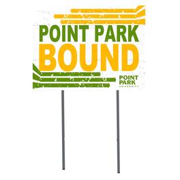 Jardine - Point Park Pioneers 18" x 24" Bound Yard Sign - White