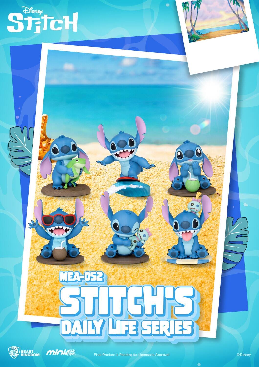 Beast Kingdom - Disney - Stitch's Daily Life Series Blind Box (One random figure per purchase) - COLLECTIBLES