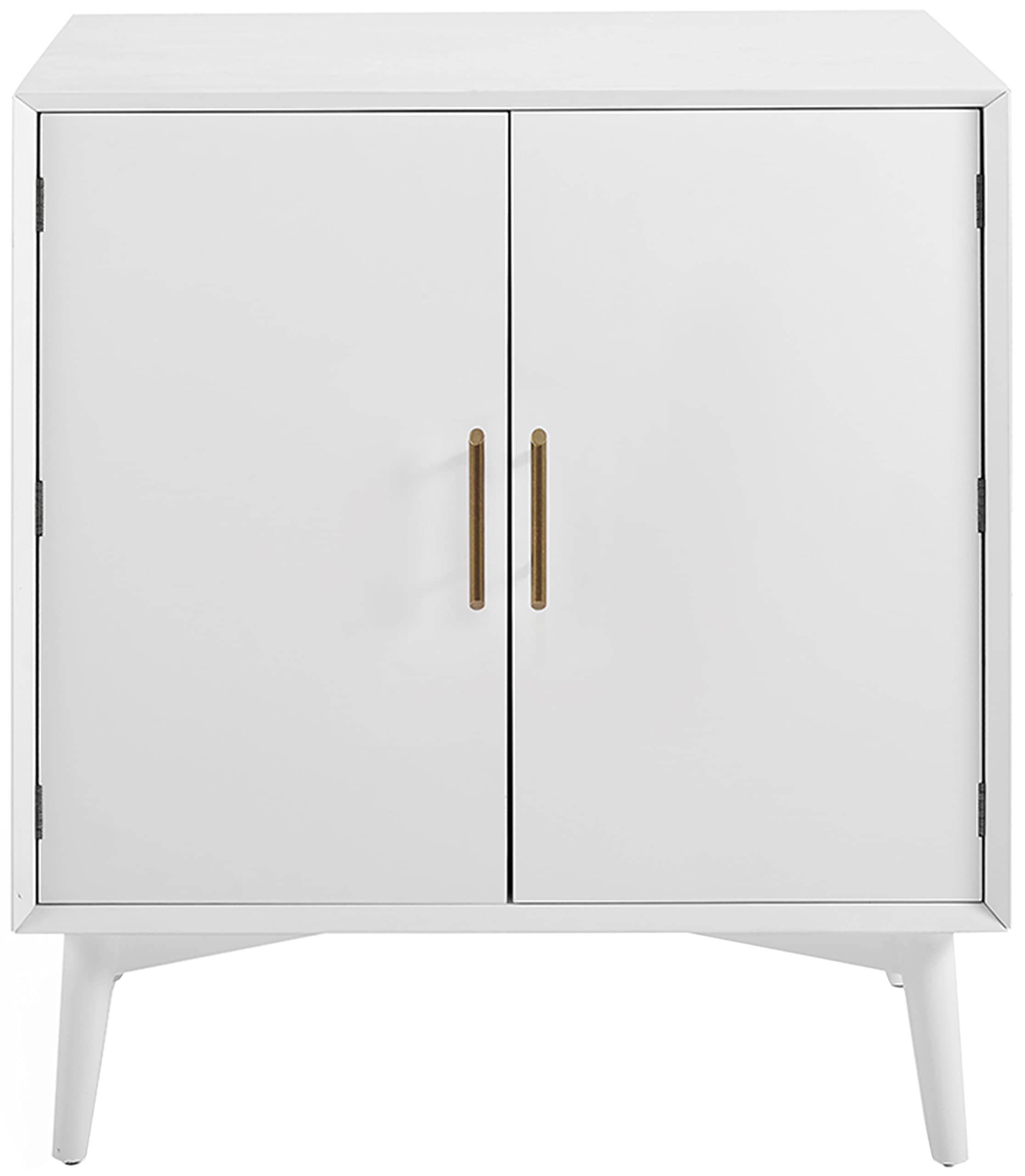 Angle. Crosley Furniture - Landon Bar Cabinet - White.
