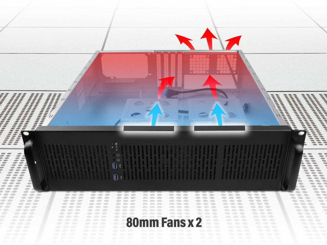 11
U
... GC *

80mm Fans x 2