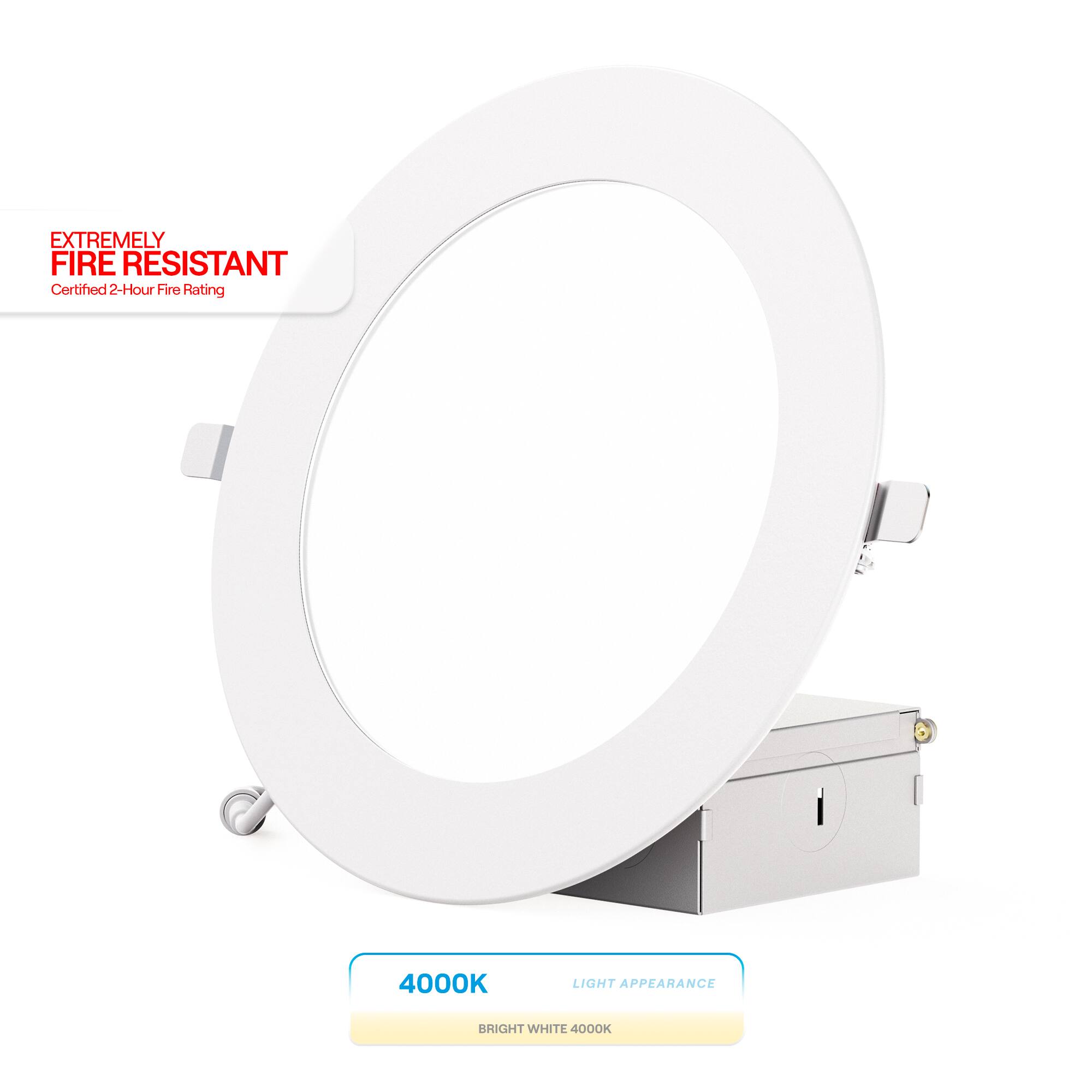 Infibrite - 6 In. Ultra-Thin Recessed LED Downlight 12W 1050LM Adjustable Fire Rated, Wet Rated, Triac Dimmable 12-P - White price history on PriceWatchPro